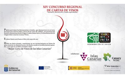 CONVOCADO EL XIV CONCURSO REGIONAL DE “CARTAS DE VINOS DE CANARIAS» PARA HOSTELERÍA, RESTAURACIÓN Y TIENDAS ESPECIALIZADAS